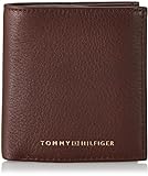 Tommy Hilfiger Hombre Cartera TH Premium Leather Trifold Pequeña, Marrón (Dark Chestnut), Talla Única