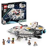 LEGO Star Wars Espíritu y Fantasma II, Set de 2 Vehículos de Ahsoka de Ladrillos, Nave Estelar de Juguete para Construir con 5 Personajes Jacen Syndulla y una Figura del Droide Chopper 75357