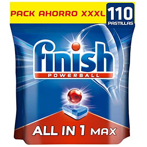 Finish Powerball All in 1 Max - Pastillas para el lavavajillas todo en 1 - formato 110 unidades