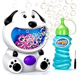 EPCHOO Máquina de Burbujas para Niños, Juguete de Baño para Bebés Maquina Pompas Jabon Automática Perrito, con 1 Botellas de Burbujas, Soplador de Burbujas para Fiestas, Cumpleaños, Bodas