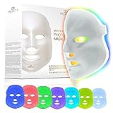 Project E Beauty, Masca fotónica de rejuvenecimiento de la piel, LED de 7 colores, tratamiento con fotones, antiedad