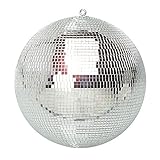 BeamZ Bola de discoteca de espejos de 30 cm de diamtero para colgar del techo, espejos de cristal de 10 x 10 milímetros, interior de PVC ignífugo, ideal para decorar fiestas, discotecas, etc.