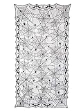 CoolChange XXL Mantel de decoración con telarañas de Halloween | arañas de Halloween | 244x122cm | Negro