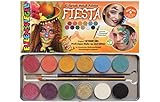 Eulenspiegel- Fiesta Paleta de Maquillaje, 11 1 Purpurina, Colores Veganos y Pincel carbón (212233) , color/modelo surtido