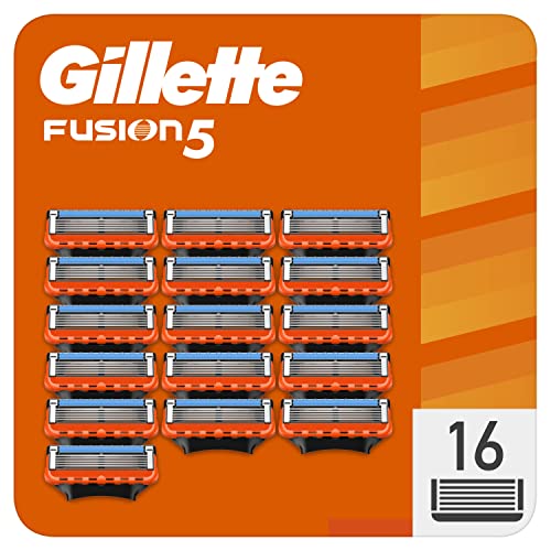 Gillette Fusion 5 Cuchillas de Afeitar Hombre, Paquete de 16 Cuchillas de Recambio (el embalaje puede variar)