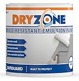 Dryzone pintura blanca antimoho y antihumedad para interiores - 1L - Protege en contra del moho negro durante 5 años