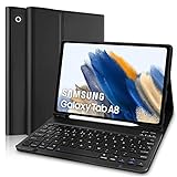 Yeegnar Funda Teclado Español Ñ Samsung Galaxy Tab A8, Funda con Teclado Bluetooth para Tablet Samsung Galaxy Tab A8 10.5' 2021 (SM-X200/X205/X207) (Lápices No Incluido)