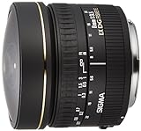 Sigma 8mm f3.5 Circular Fisheye EX DG CAF - Objetivo para Canon (Distancia Focal Fija 8mm, Apertura f/3.5) Color Negro