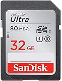 SanDisk Ultra - Tarjeta de Memoria SDHC/SDXC de 32 GB (hasta 80 MB/s, Clase 10 FFP)