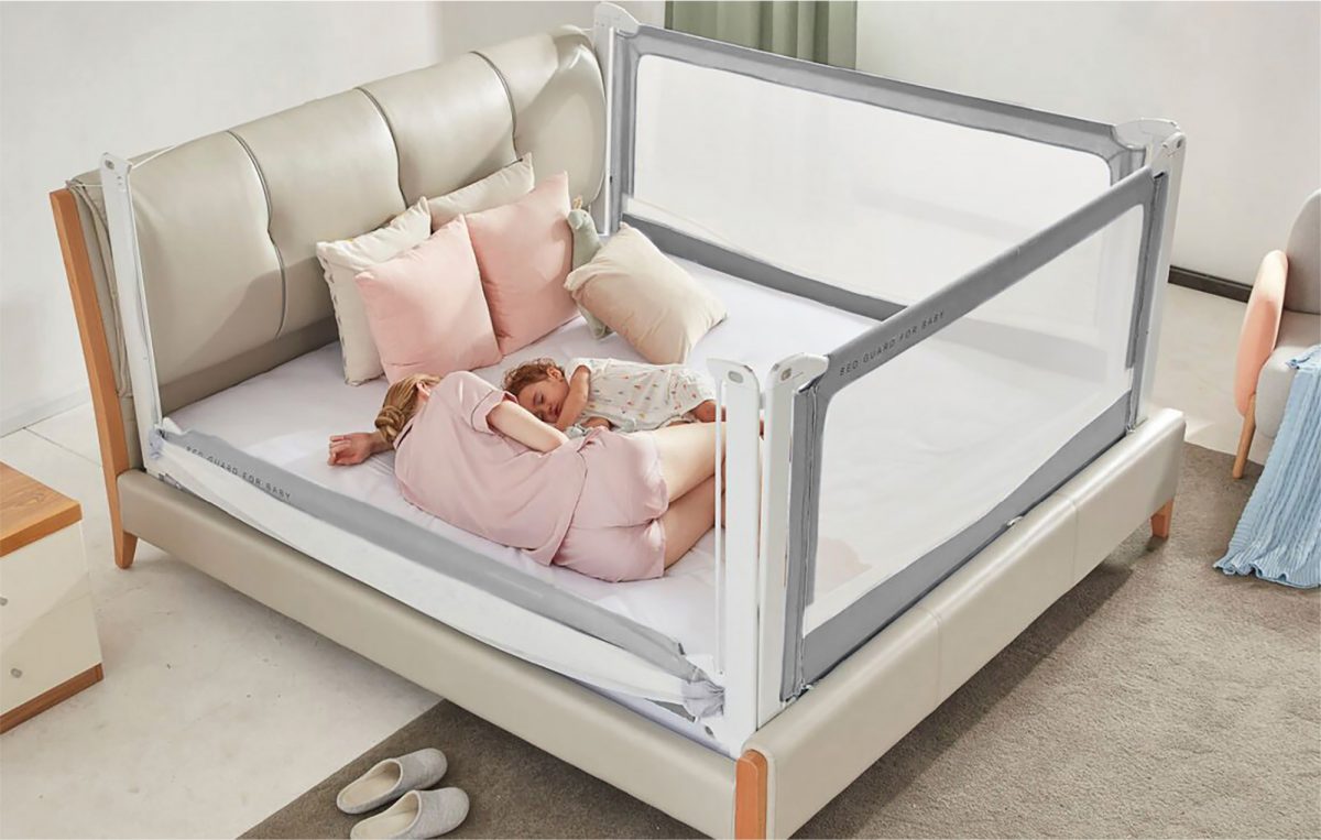 Barreras de cama para que los bebés duerman seguros y a salvo de caídas