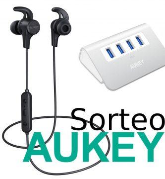 Sorteamos unos Auriculares Bluetooth y Hub USB de la marca Aukey entre nuestros suscriptores
