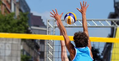 Redes para practicar el voleibol como deporte o entretenimiento