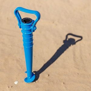 soporte LOLAhome sombrilla de Playa Azul de Acero