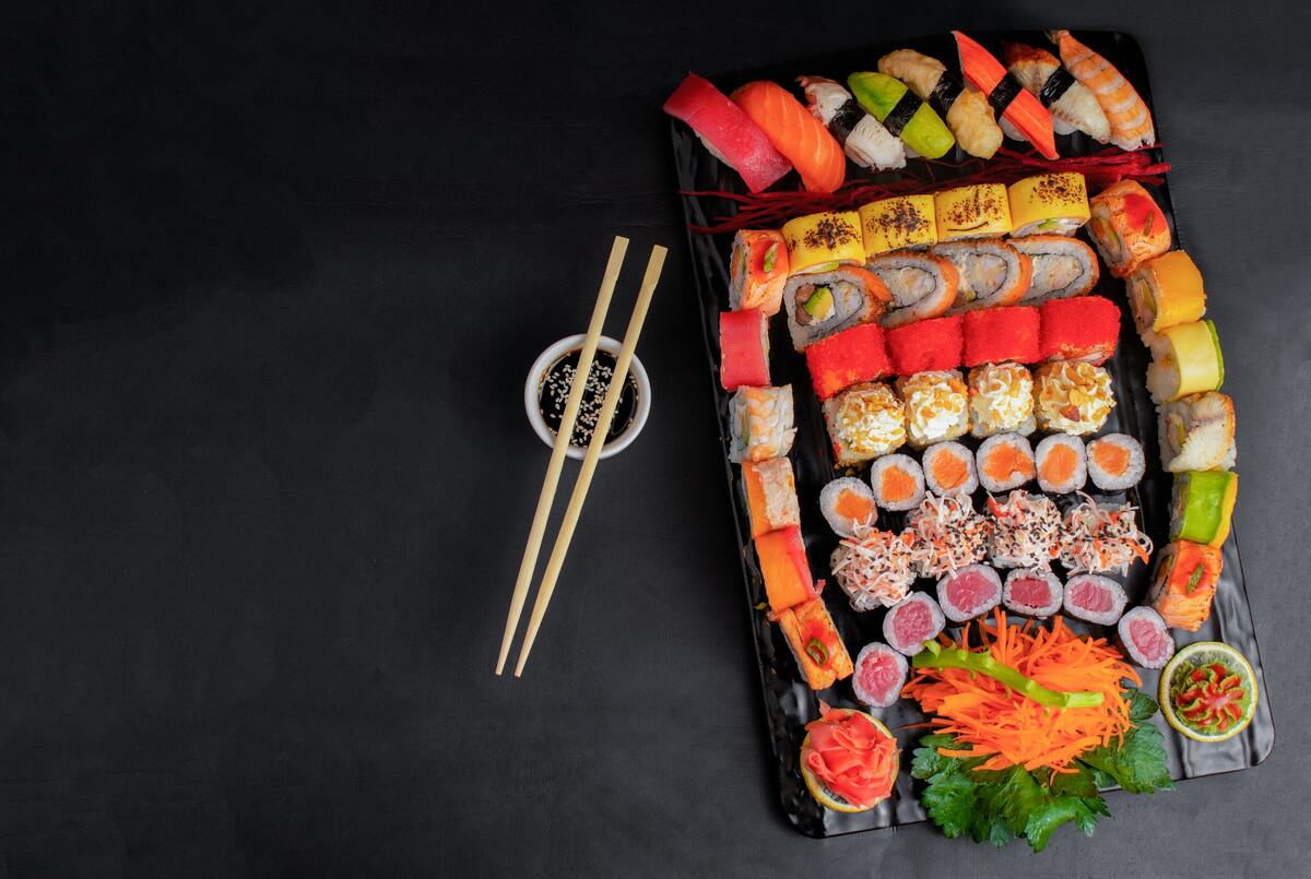 El sushi es un plato elegante y para paladares exigentes