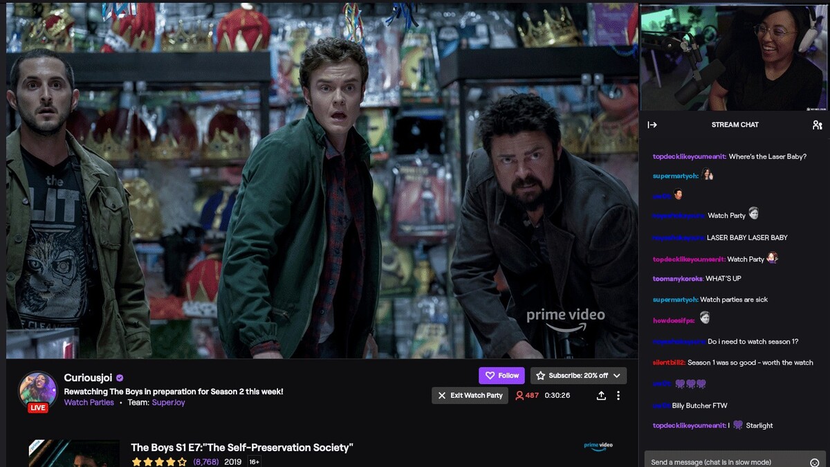 Amazon Prime Video: Cómo ver películas con los streamers de Twitch