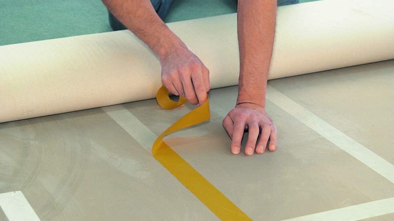 Cinta de fibra de vidrio para alfombras Commercial 2 unidades doble cara muy resistente 4.77 cm x 27.43 m 