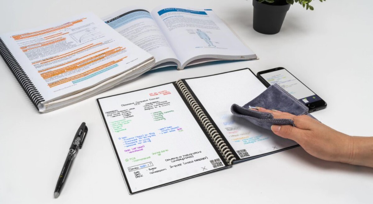 Descubre el cuaderno más inteligente: Escribes a mano, digitaliza y se puede reutilizar