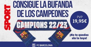 ¡Aquí puedes conseguir la bufanda oficial del Barça campeón!