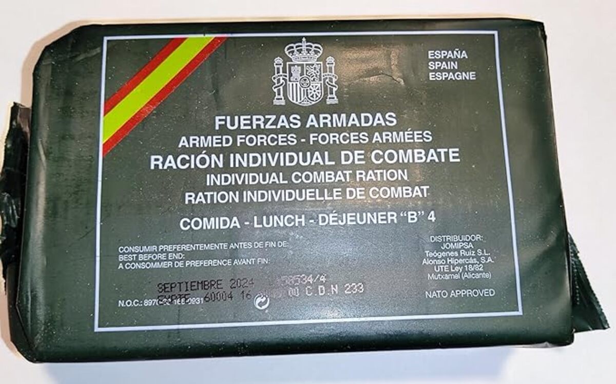 Esta es la ración de comida que tienen en el ejército español: siéntete militar por un día